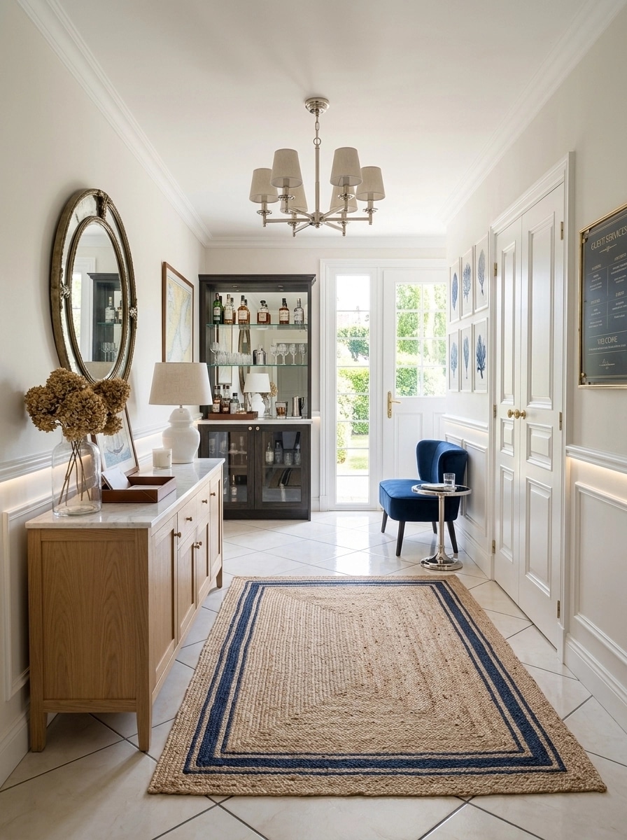 Interior design in Coastal / Hamptons style — lobby by GenRoom AI