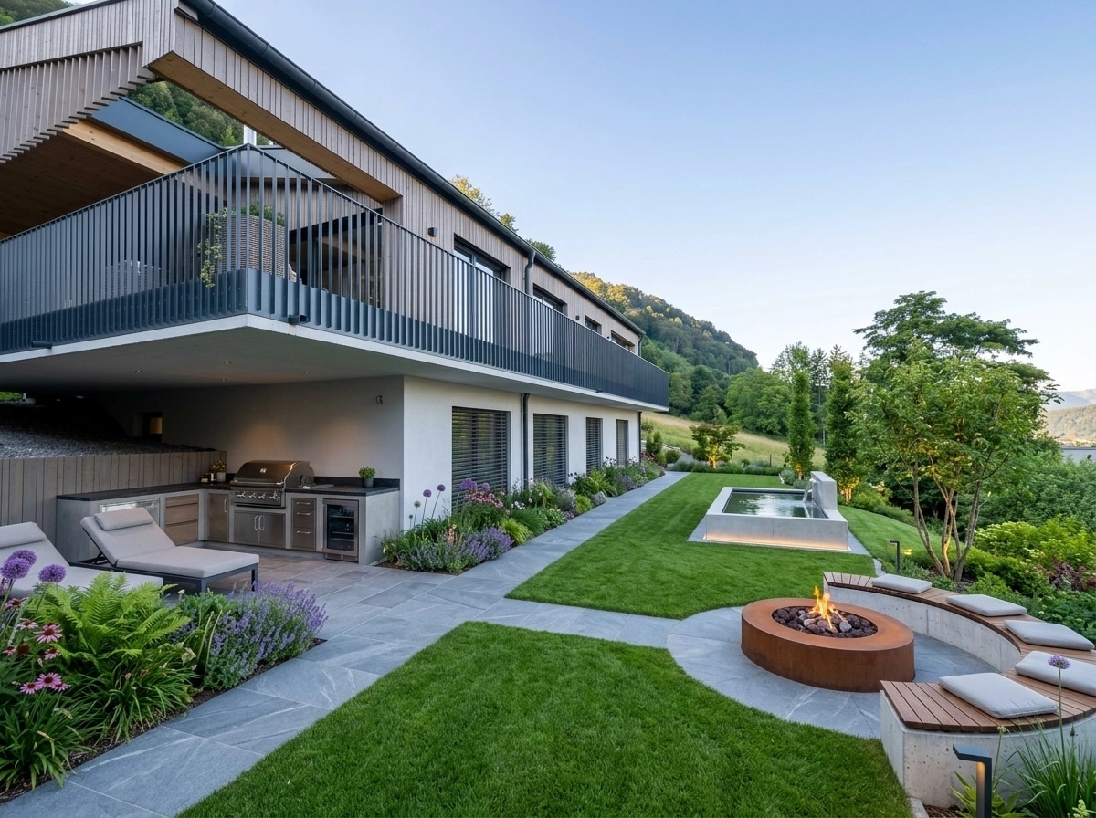 Contemporary Yard Yard design — yard photo by GenRoom AI