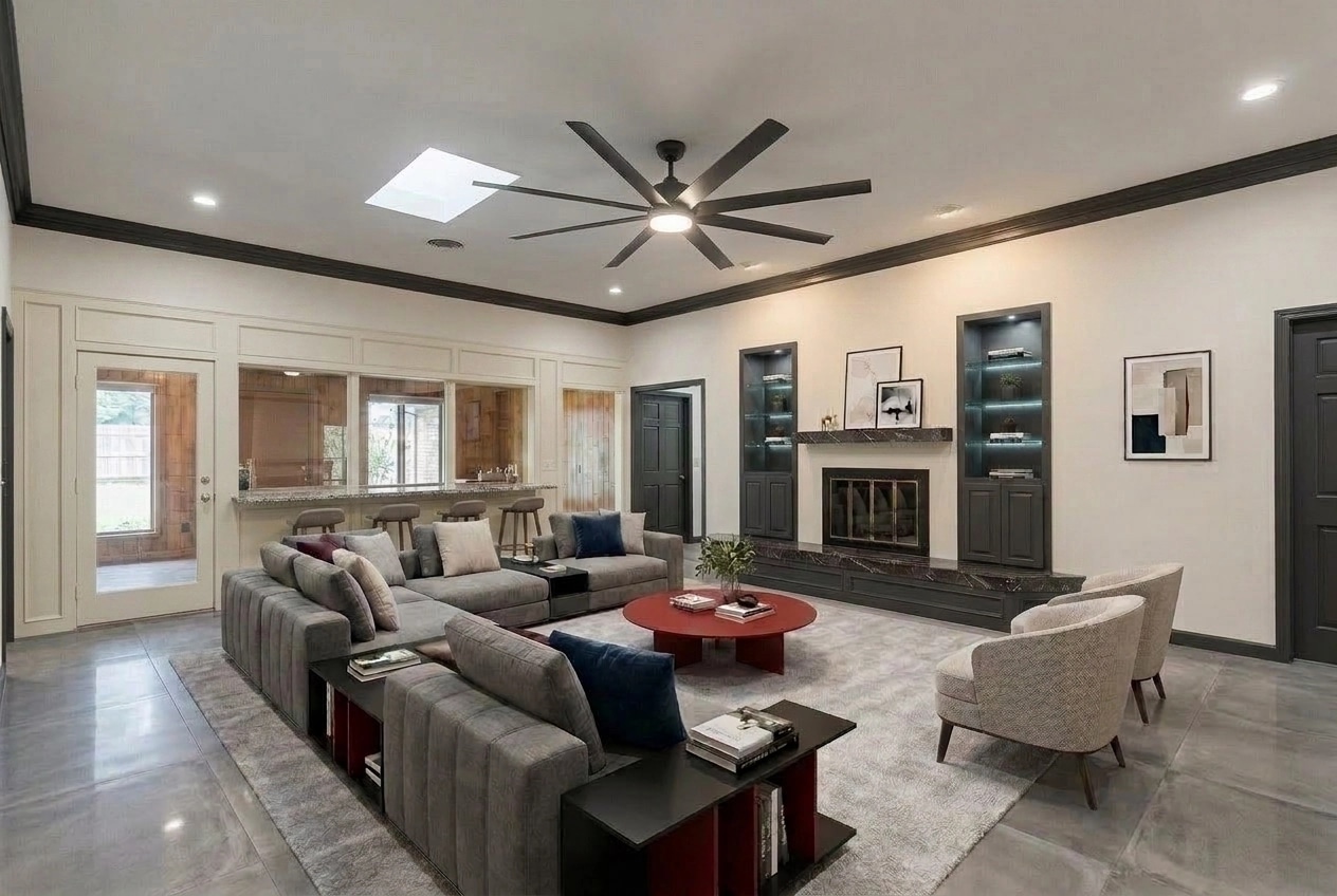 Interior design in Contemporary style — Living Room by GenRoom AI