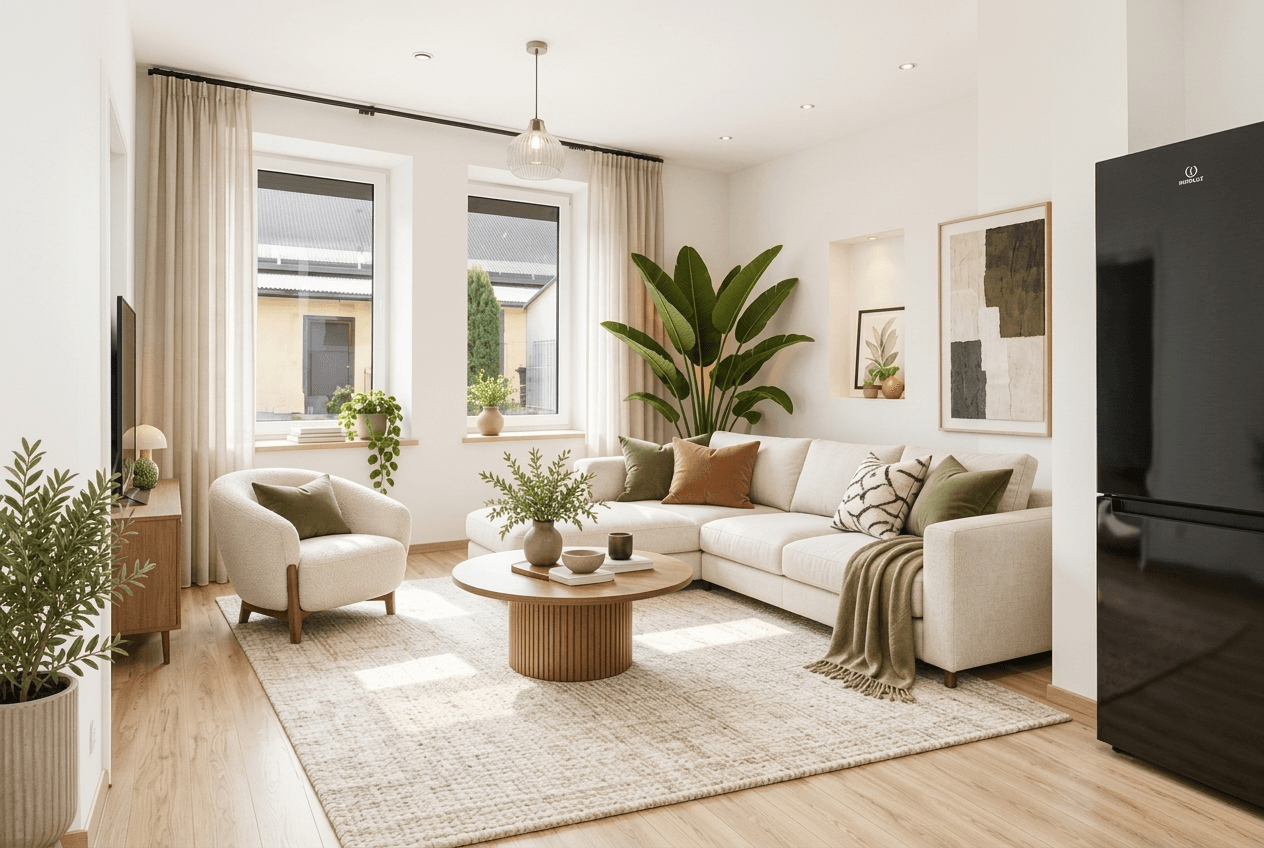 Interior design in Contemporary style — Living Room by GenRoom AI