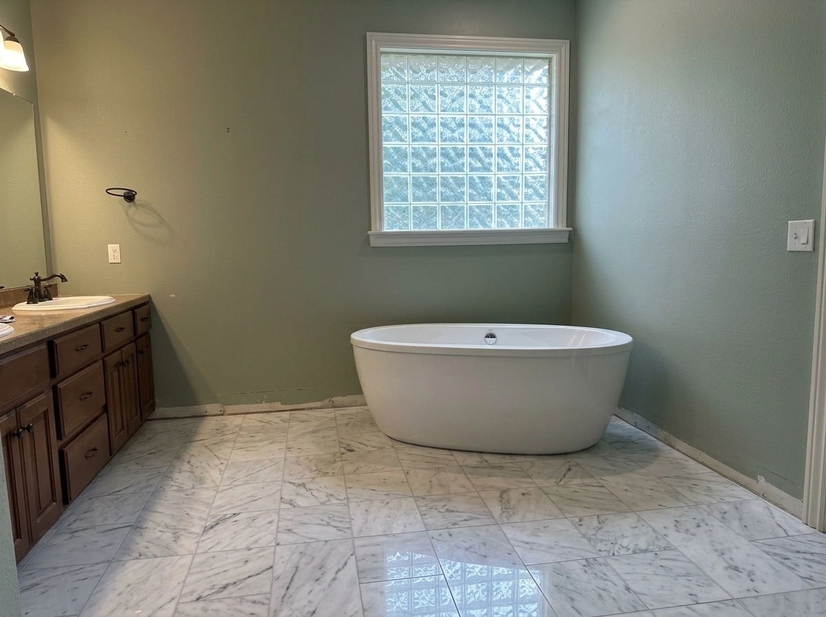 Bathroom interior in no_style style — photo by GenRoom AI