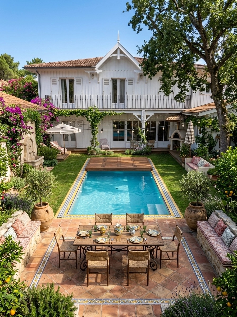 Landscape design in Mediterranean Yard style — Yard by GenRoom AI