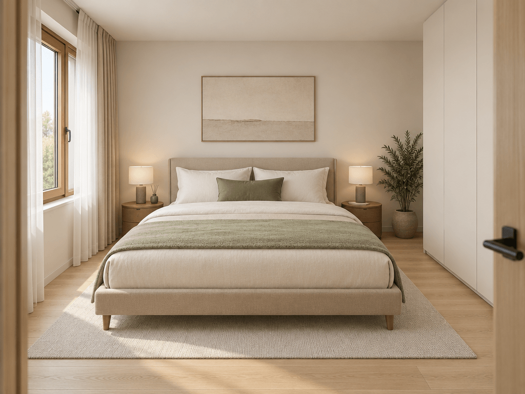 Minimalism Quarto design — interior photo by GenRoom AI