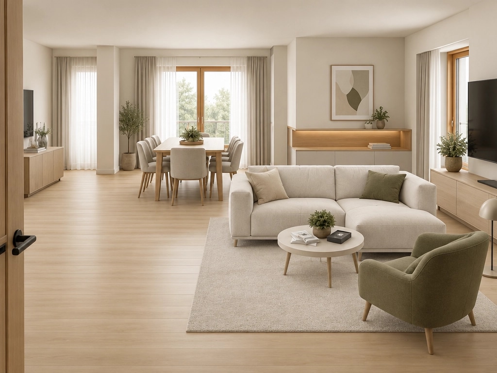 Interior design in Minimalism style — Living Room by GenRoom AI