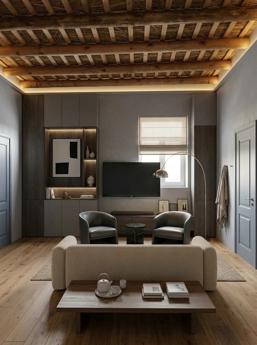 Minimalism Living Room design — interior photo by GenRoom AI