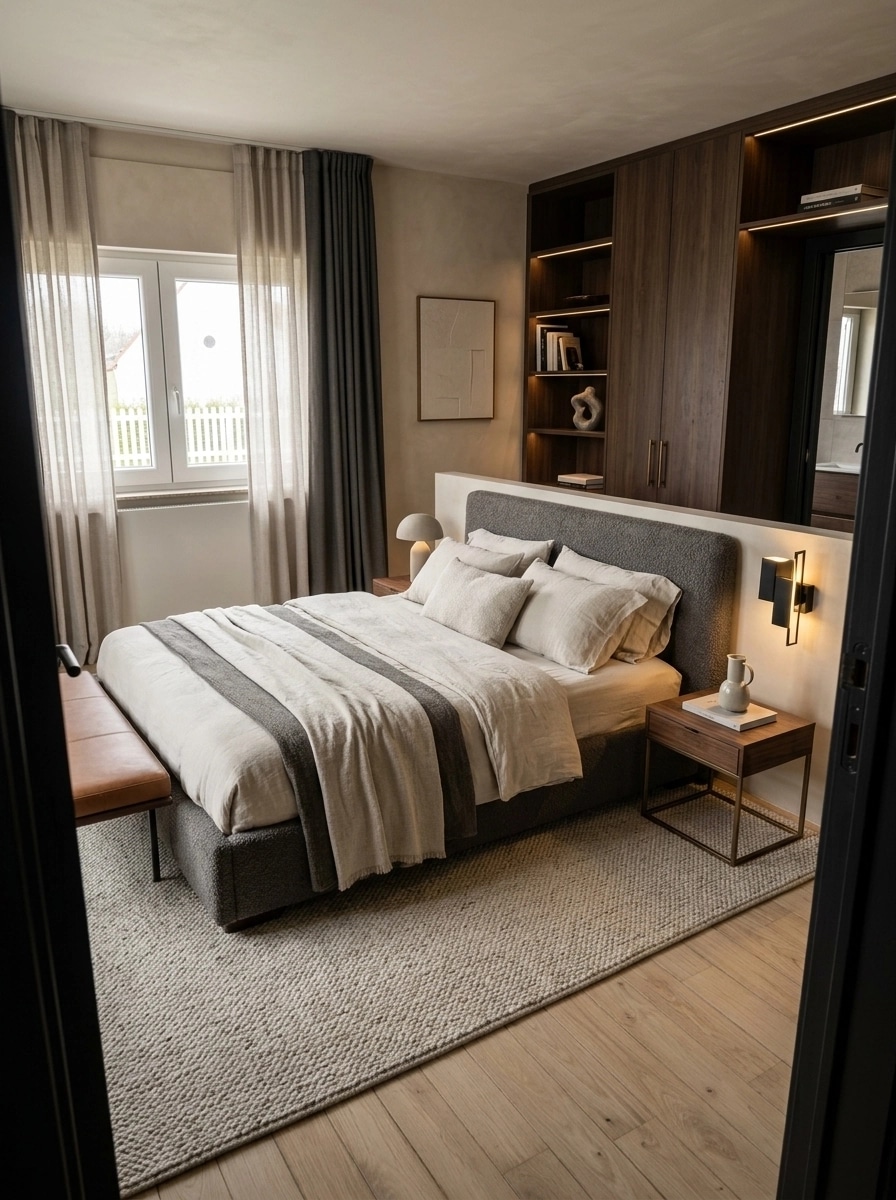 Contemporary Bedroom design — interior photo by GenRoom AI