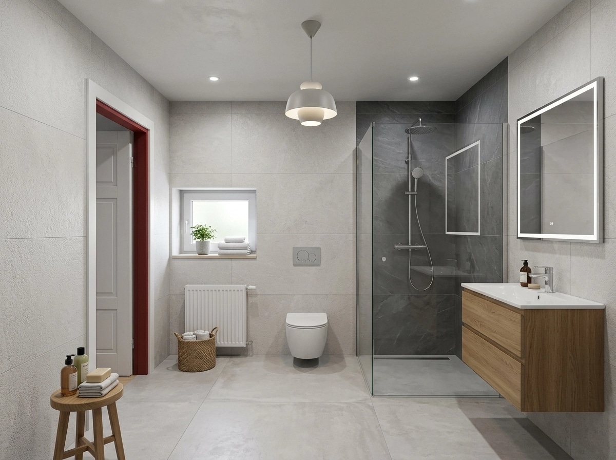 Bathroom interior in no_style style — photo by GenRoom AI