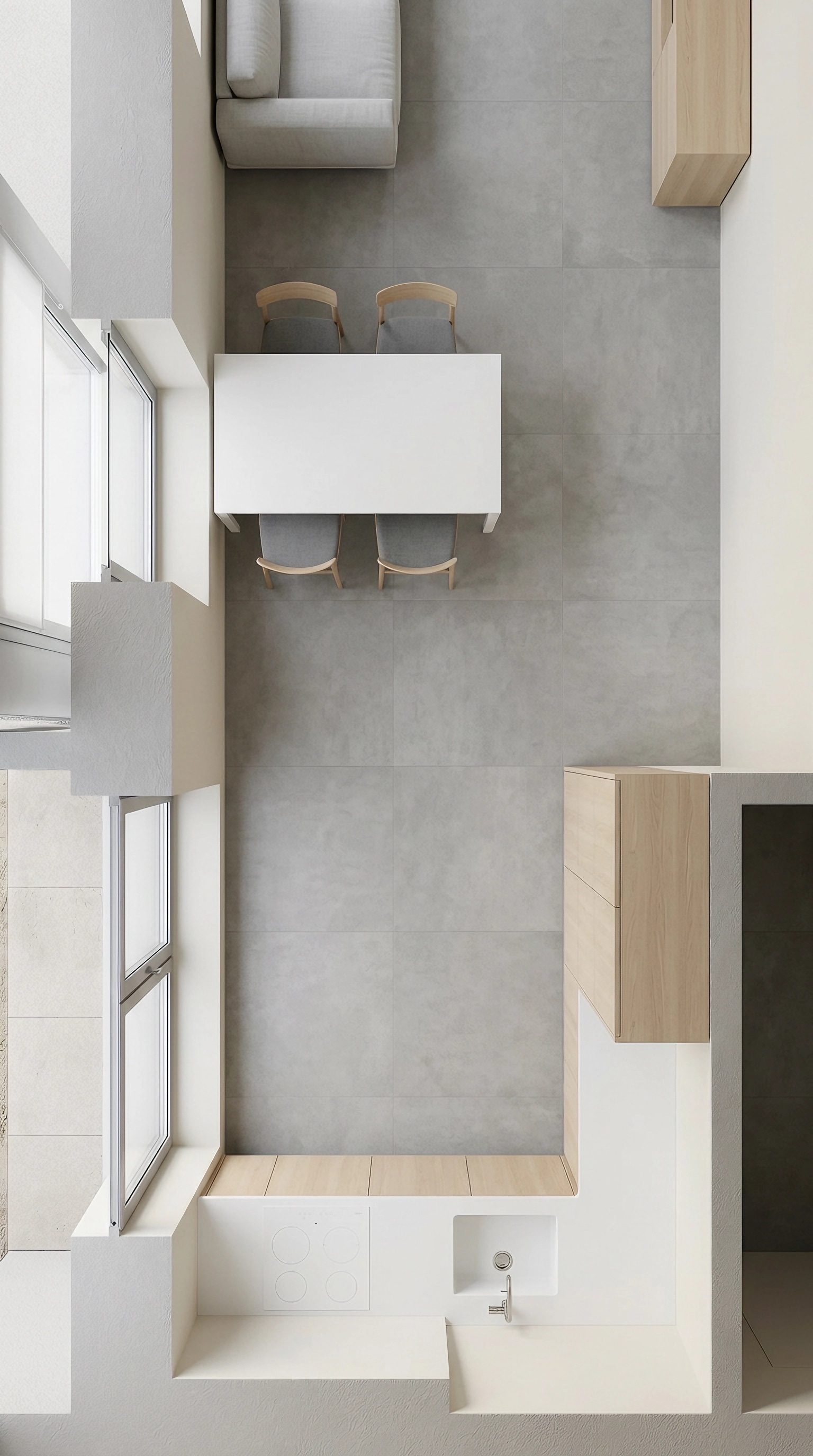 Interior design in Minimalism style — Living Room by GenRoom AI