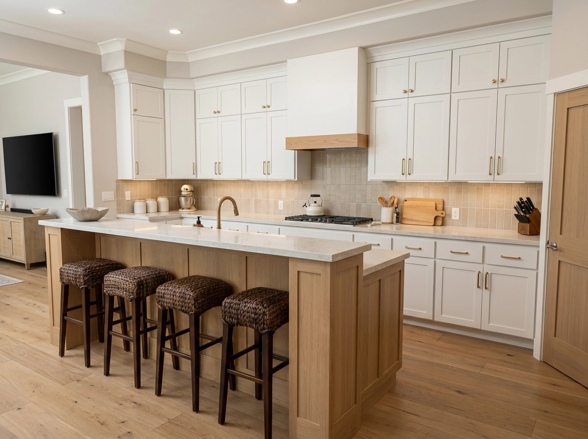 Modern Farmhouse Dapur design — interior photo by GenRoom AI