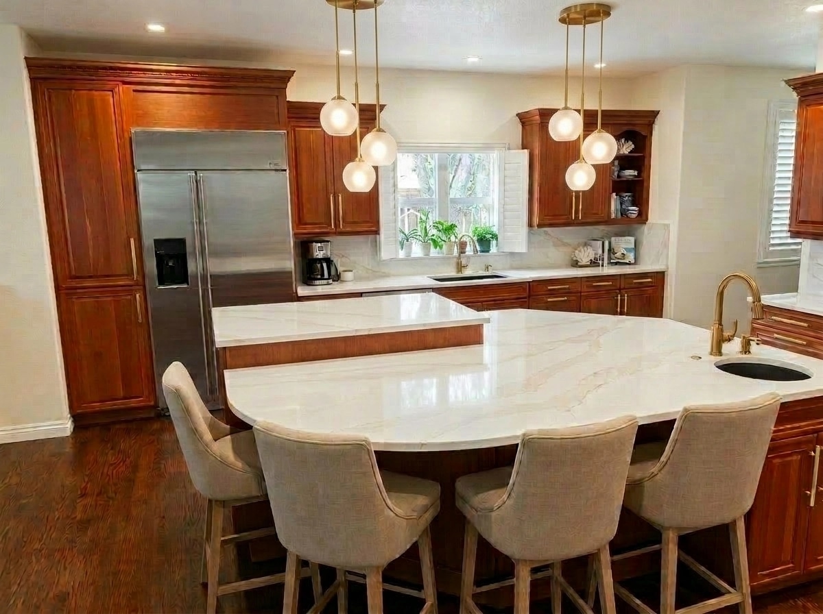 Interior design in Coastal / Hamptons style — Kitchen by GenRoom AI