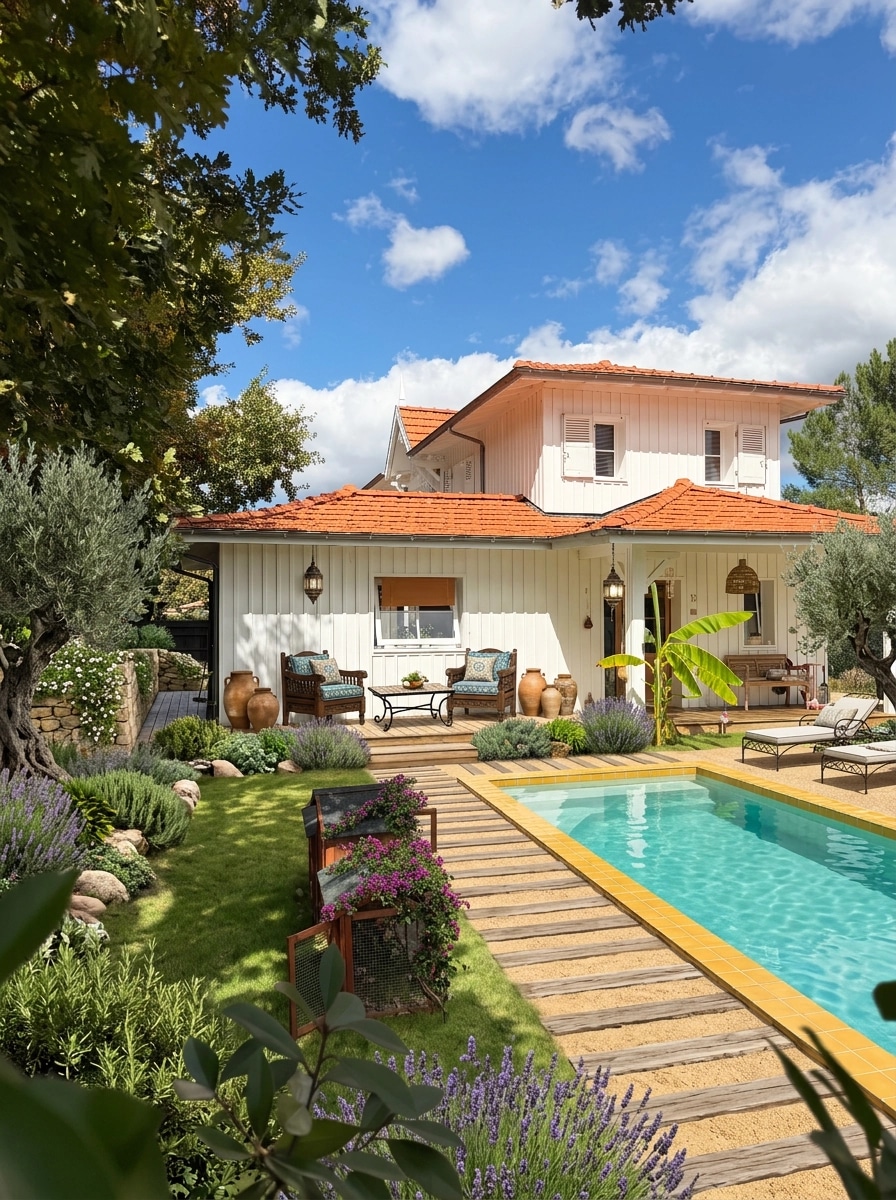 Landscape design in Mediterranean Yard style — Yard by GenRoom AI