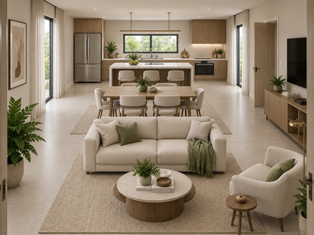 Interior design in Contemporary style — Living Room by GenRoom AI