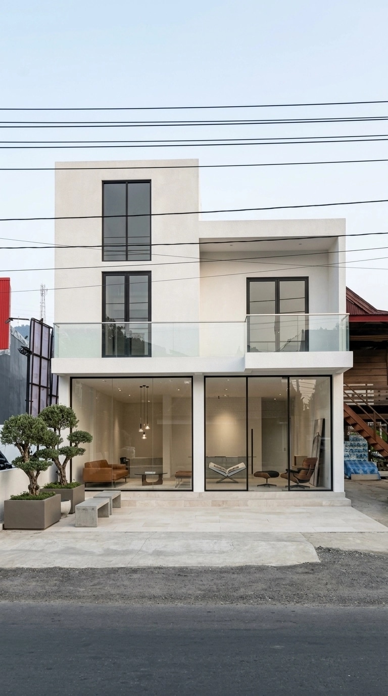 Minimalist Facade Facade design — facade photo by GenRoom AI