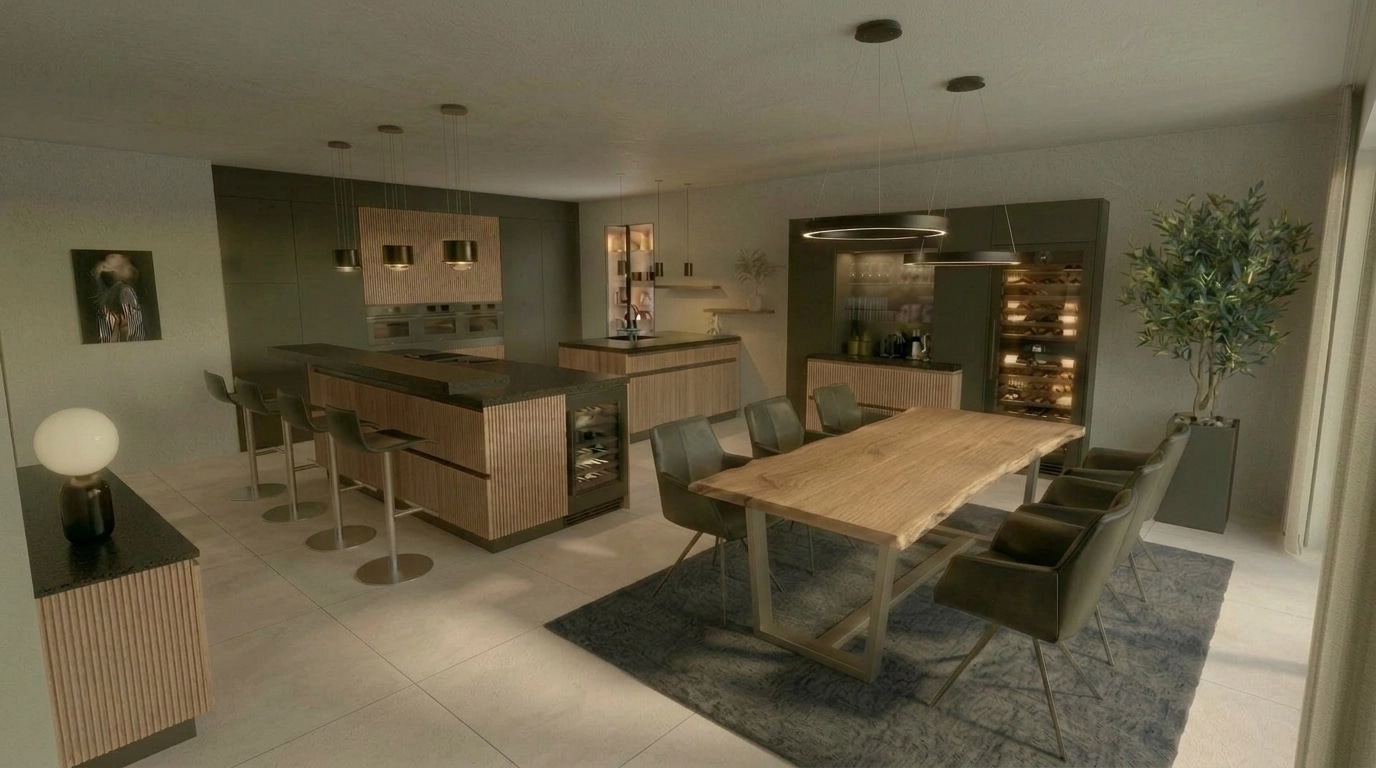 Kitchen interior in no_style style — photo by GenRoom AI