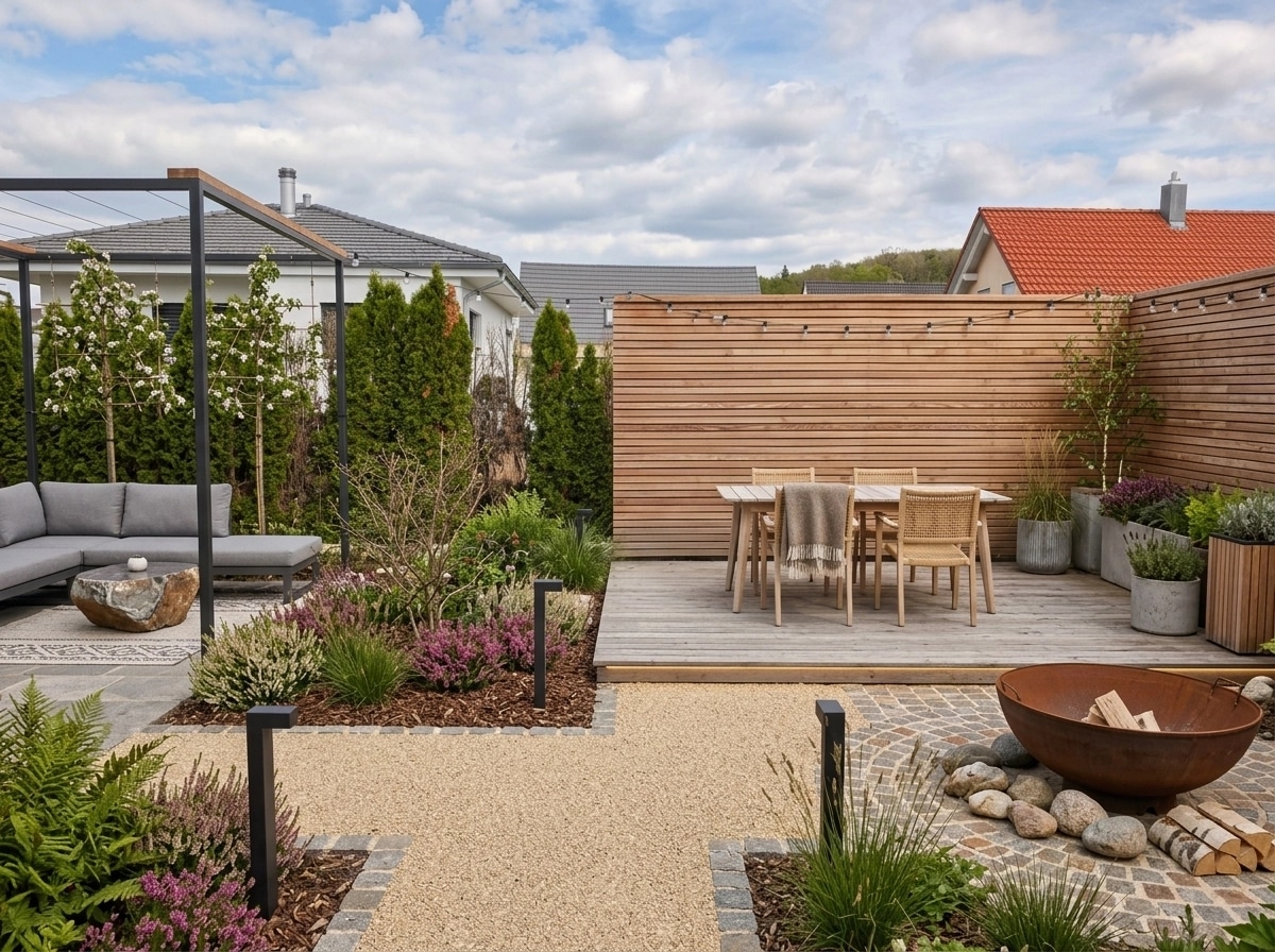 Landschaftsdesign im Scandinavian Garden-Stil — Garten von GenRoom AI