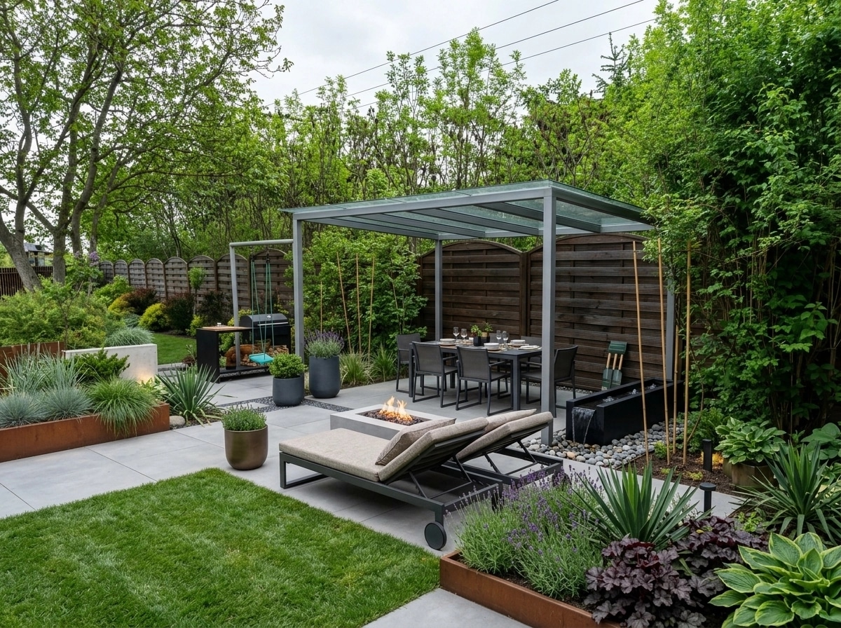 Landscape design in Contemporary Yard style — Yard by GenRoom AI