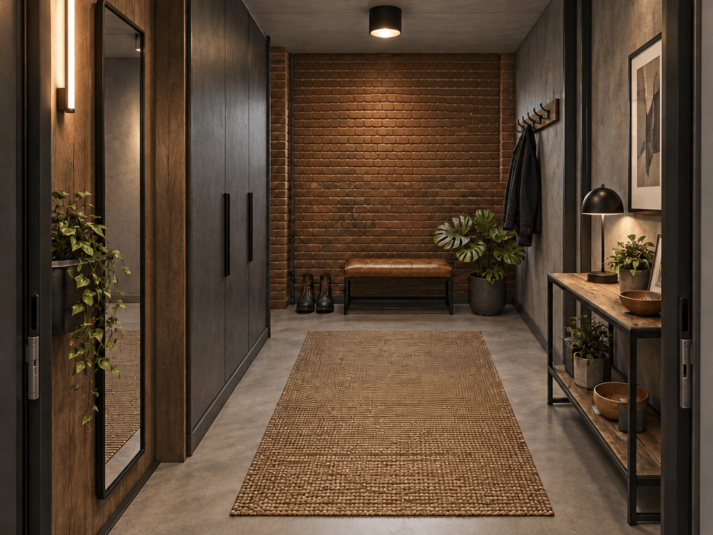 Interior design in Loft / Industrial style — Hallway by GenRoom AI