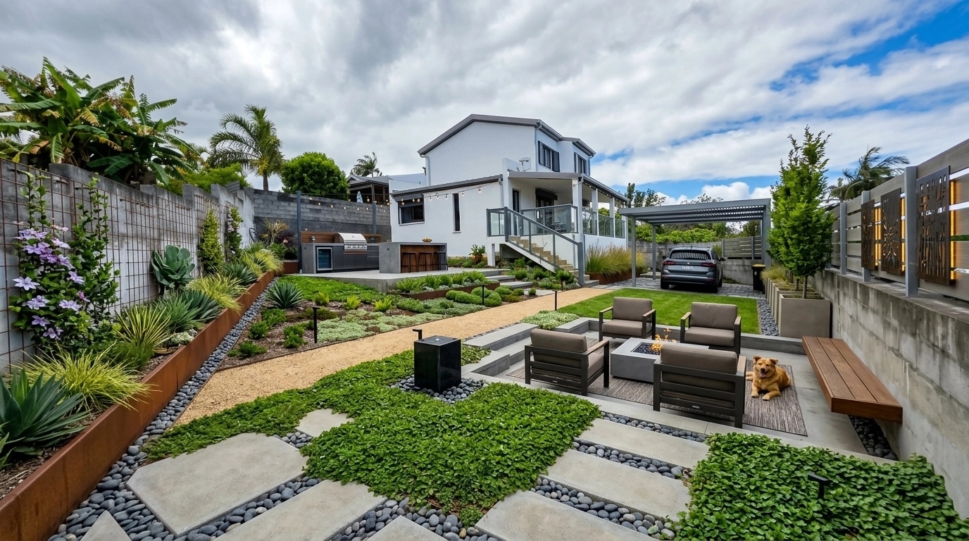 Contemporary Yard Yard design — yard photo by GenRoom AI