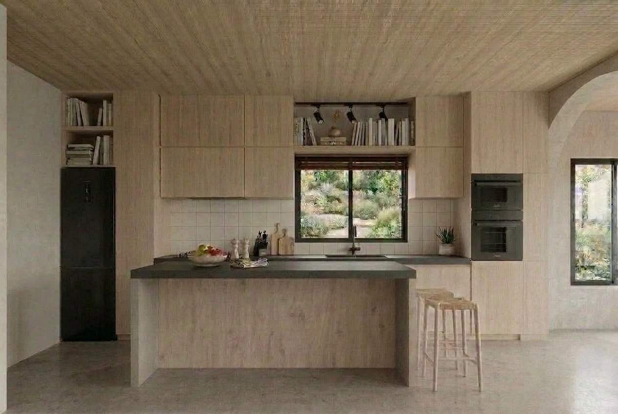 Kitchen interior in Scandinavian style — photo by GenRoom AI