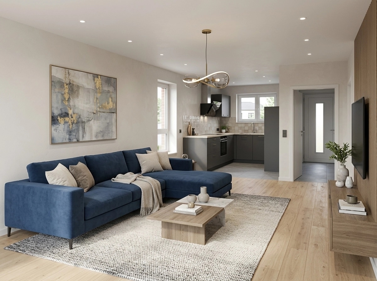 Interior design in Contemporary style — Living Room by GenRoom AI
