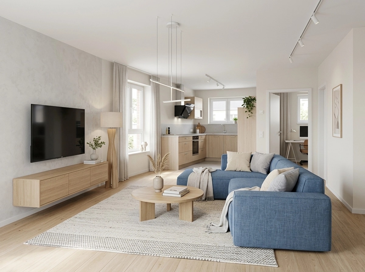 Scandinavian Living Room design — interior photo by GenRoom AI