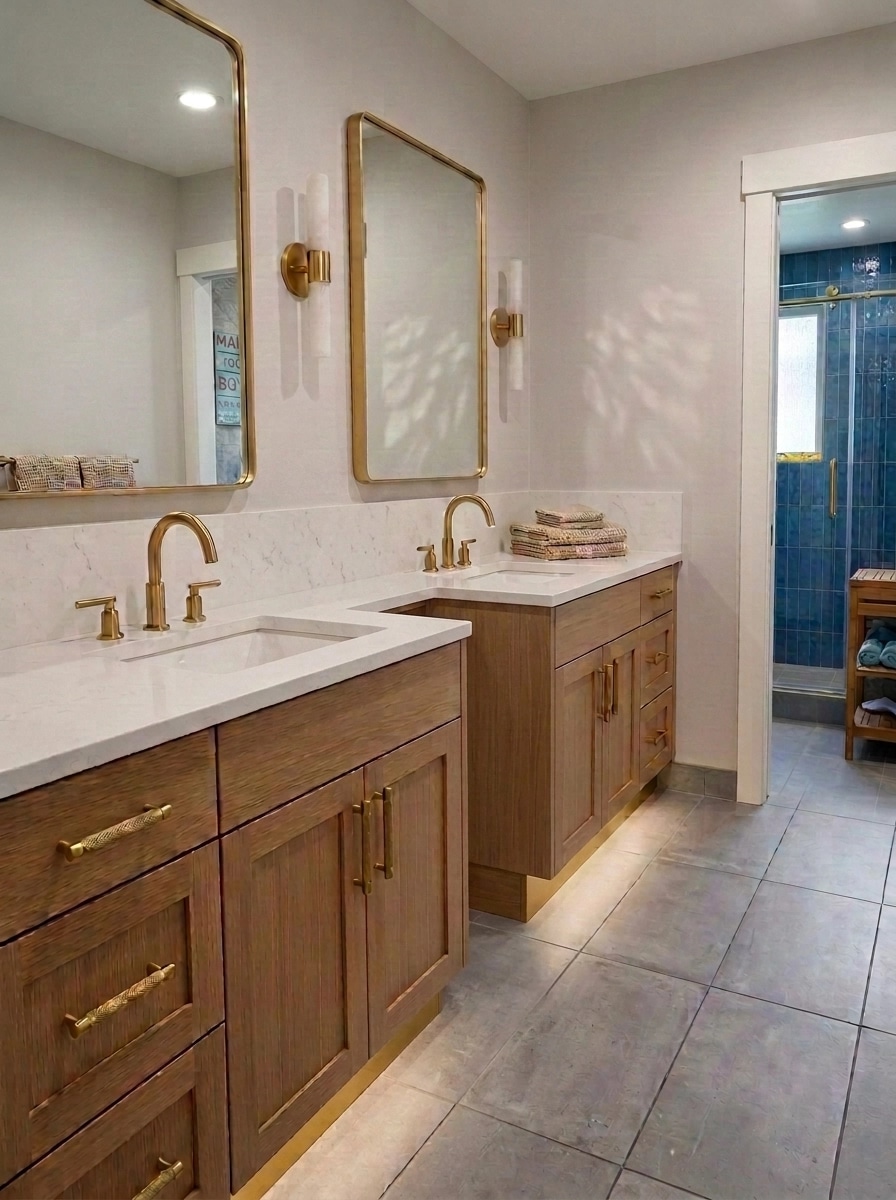 Interior design in Modern Farmhouse style — Bathroom by GenRoom AI
