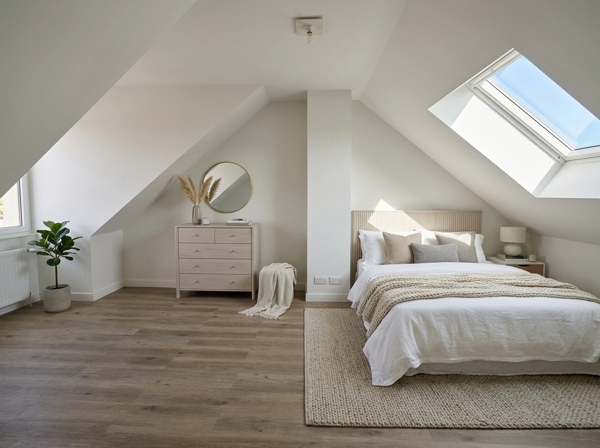 Scandinavian Bedroom design — interior photo by GenRoom AI