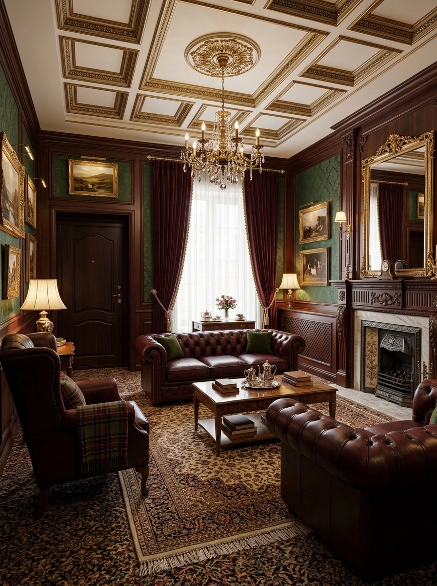 Interior design in British style — Living Room by GenRoom AI