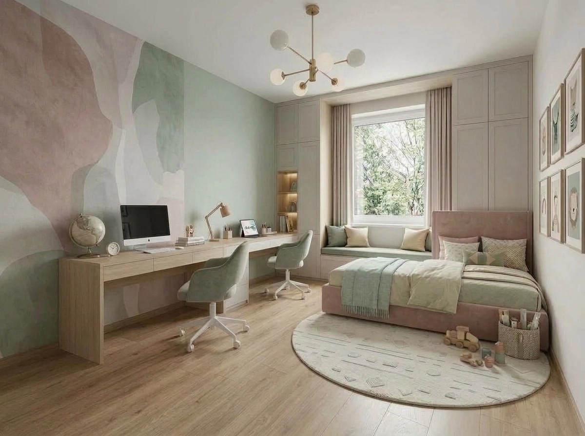Contemporary Kids Room design — interior photo by GenRoom AI