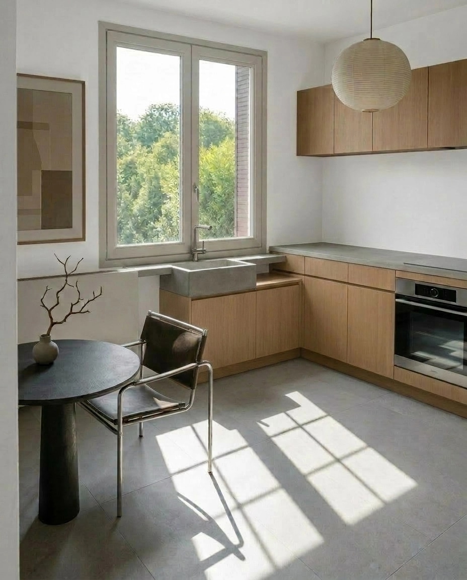 Minimalism Kitchen design — interior photo by GenRoom AI