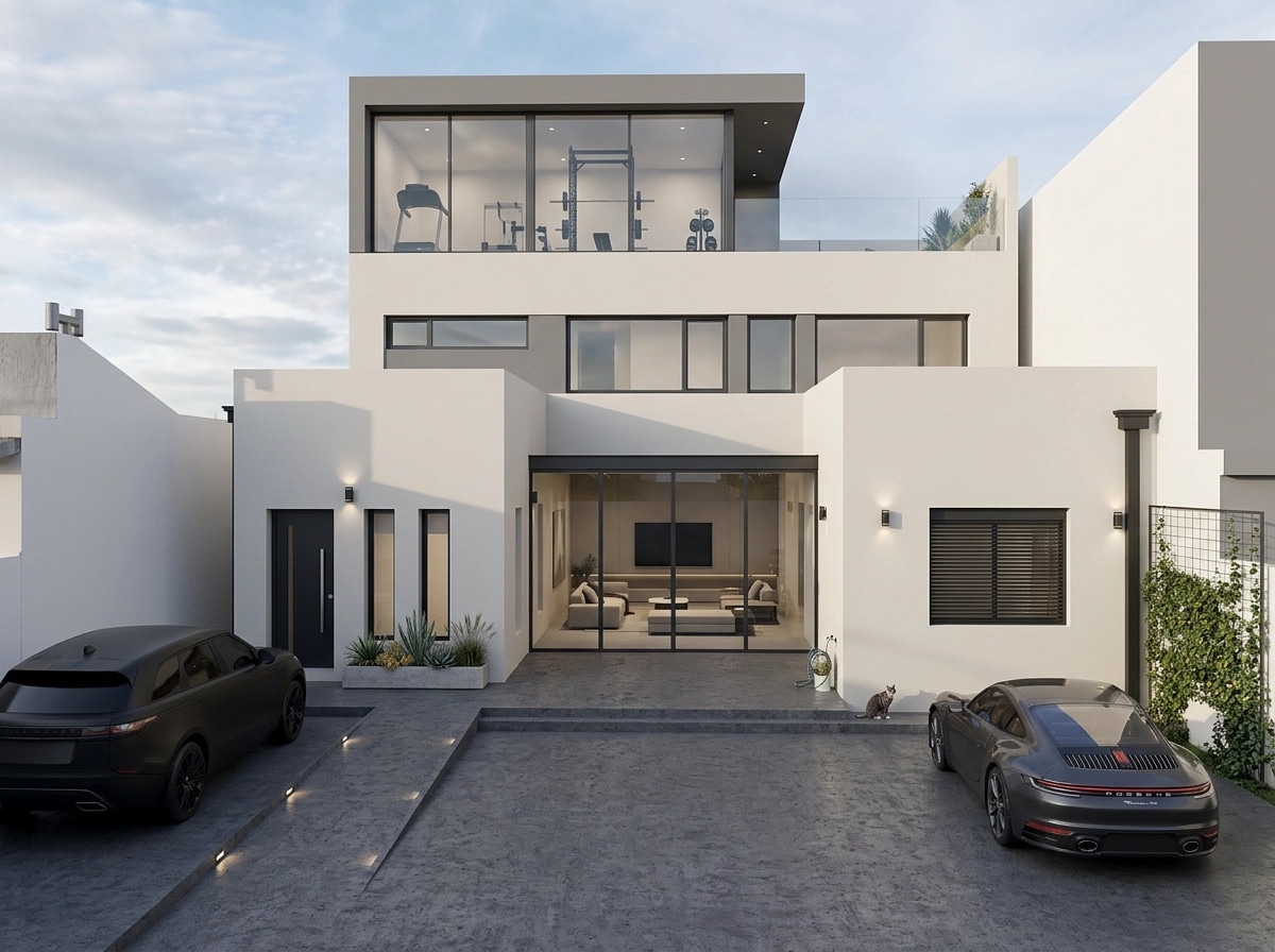 Minimalist Facade Facade design — facade photo by GenRoom AI