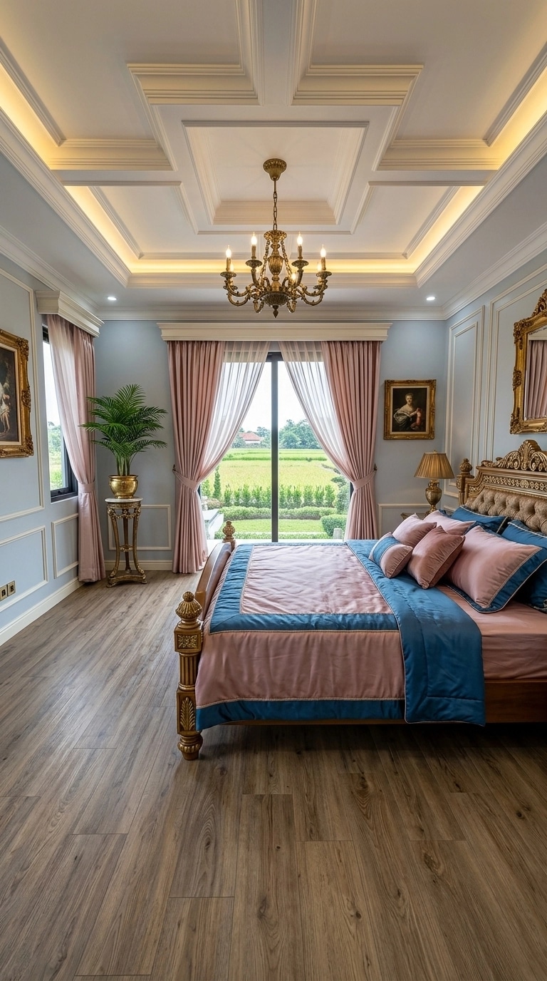 Interior design in Neoclassic style — Bedroom by GenRoom AI