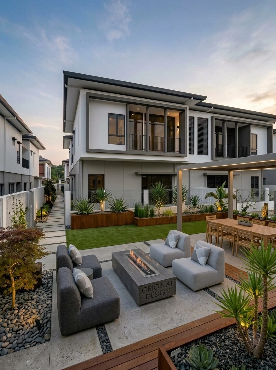 Contemporary Yard Jardim design — yard photo by GenRoom AI