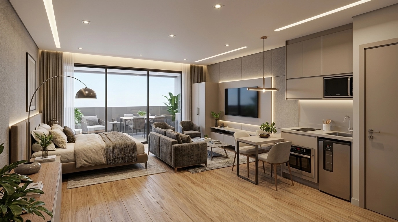 Interior design in Contemporary style — Living Room by GenRoom AI