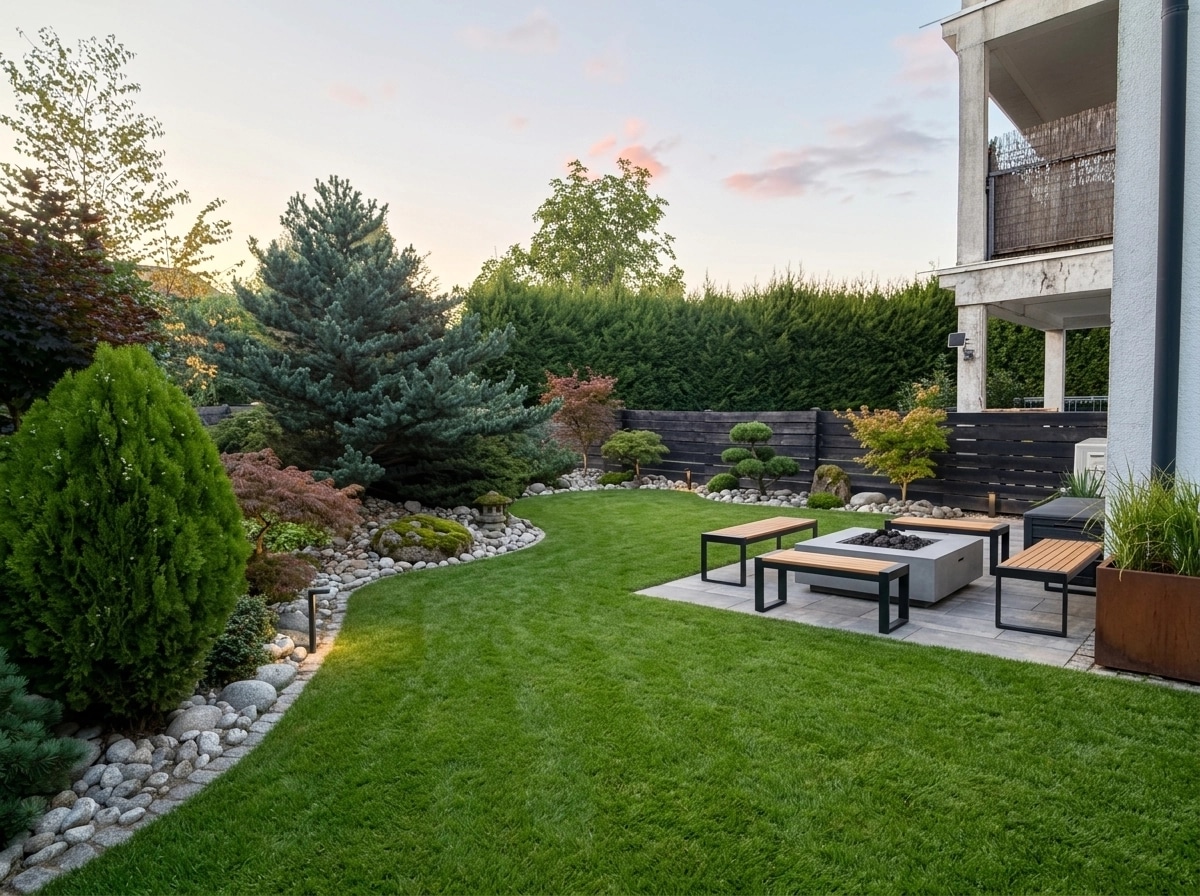Landscape design in Minimalist Yard style — Yard by GenRoom AI