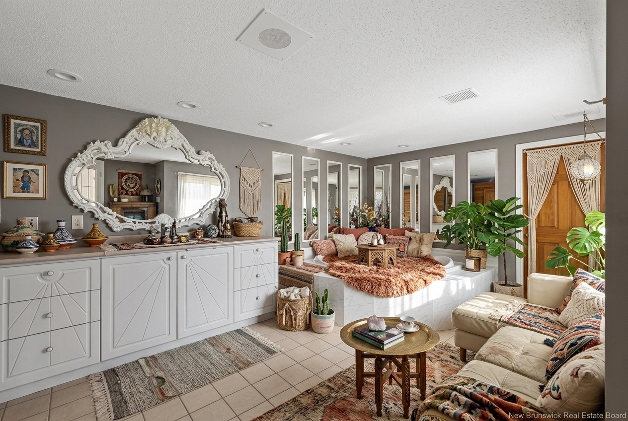 Interior design in Bohemian style — Living Room by GenRoom AI
