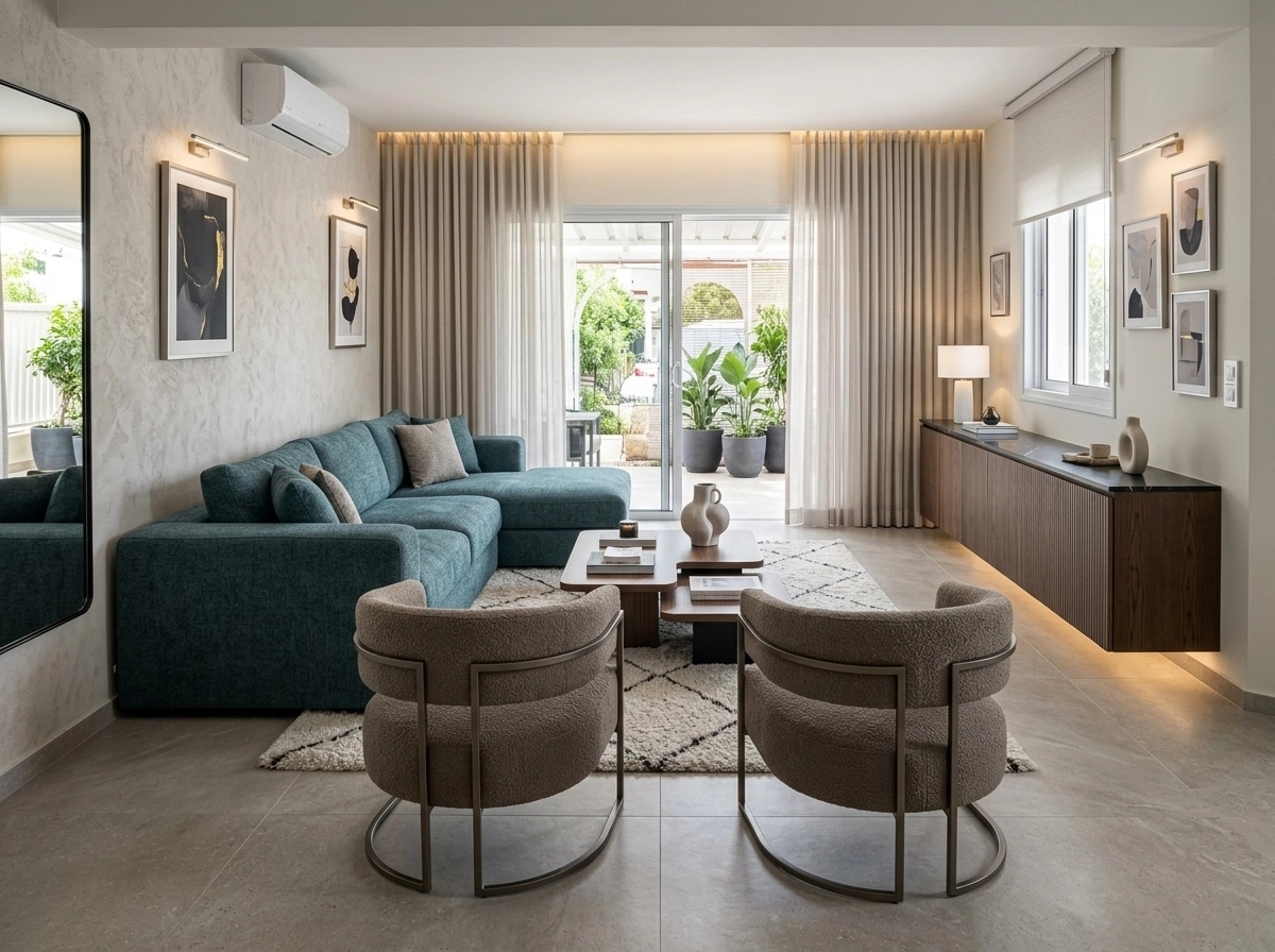 Interior design in Contemporary style — Living Room by GenRoom AI
