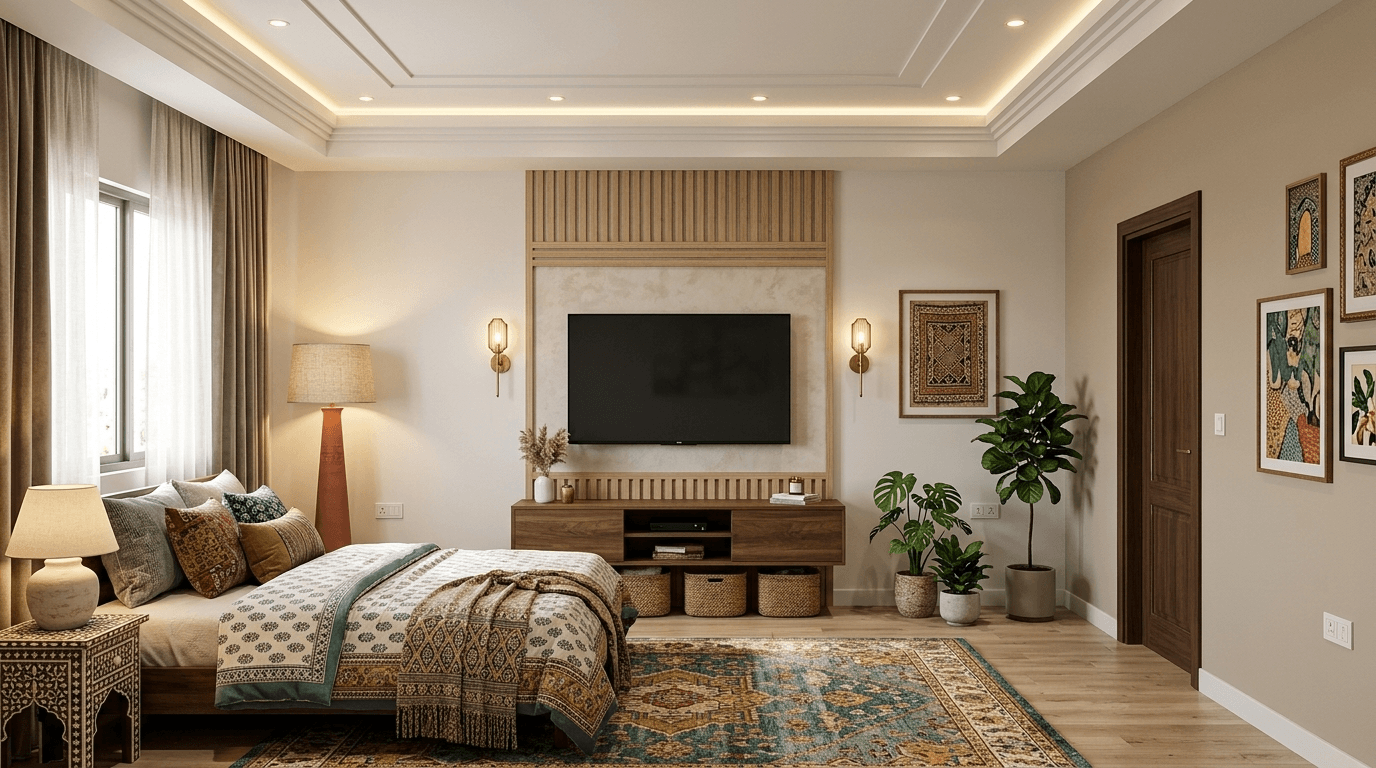 Interior design in Eclectic style — Bedroom by GenRoom AI