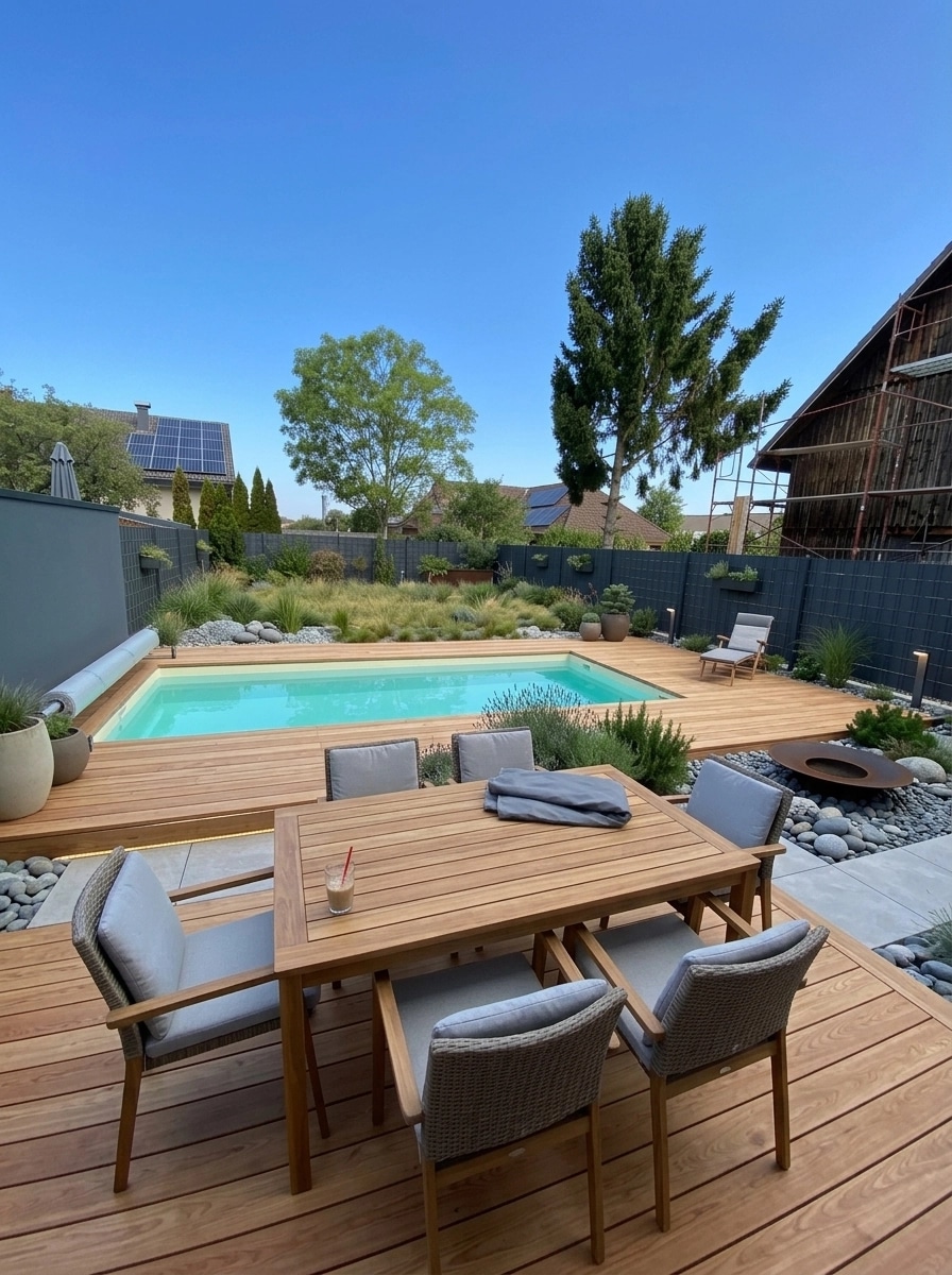 Landscape design in Scandinavian Garden style — Yard by GenRoom AI