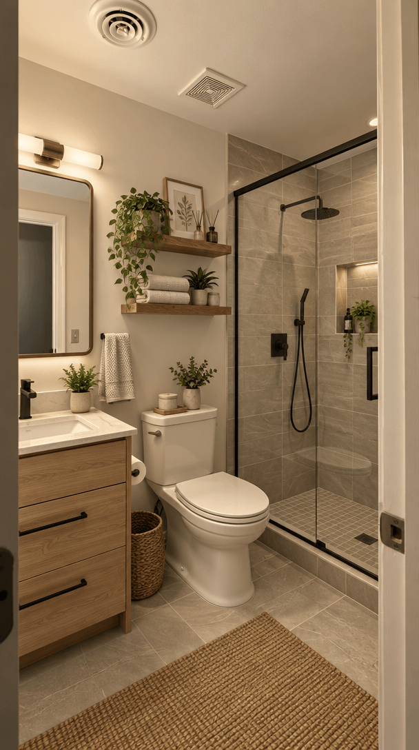 Interior design in Contemporary style — Bathroom by GenRoom AI