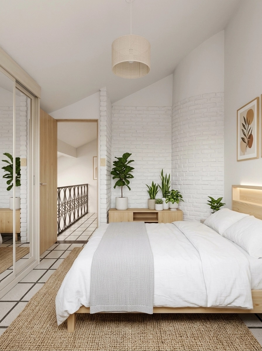 Scandinavian Bedroom design — interior photo by GenRoom AI