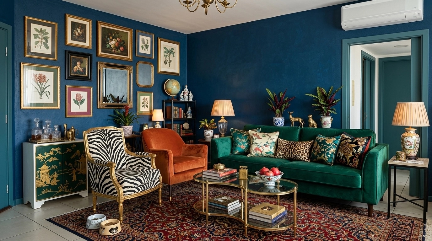 Maximalist Sala de Estar design — interior photo by GenRoom AI