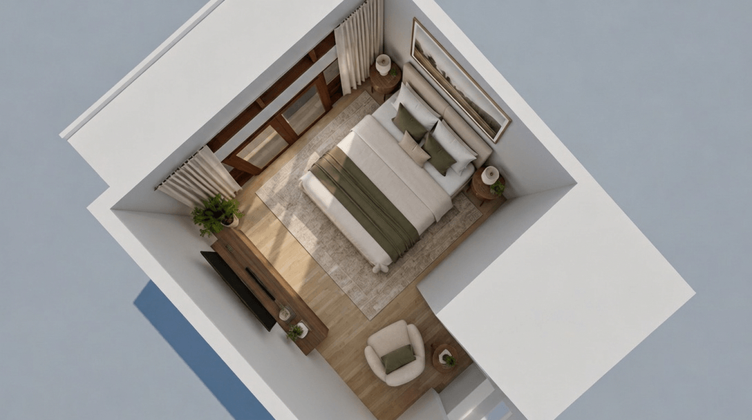 ออกแบบภายในในสไตล์ Contemporary — ห้องนอน โดย GenRoom AI