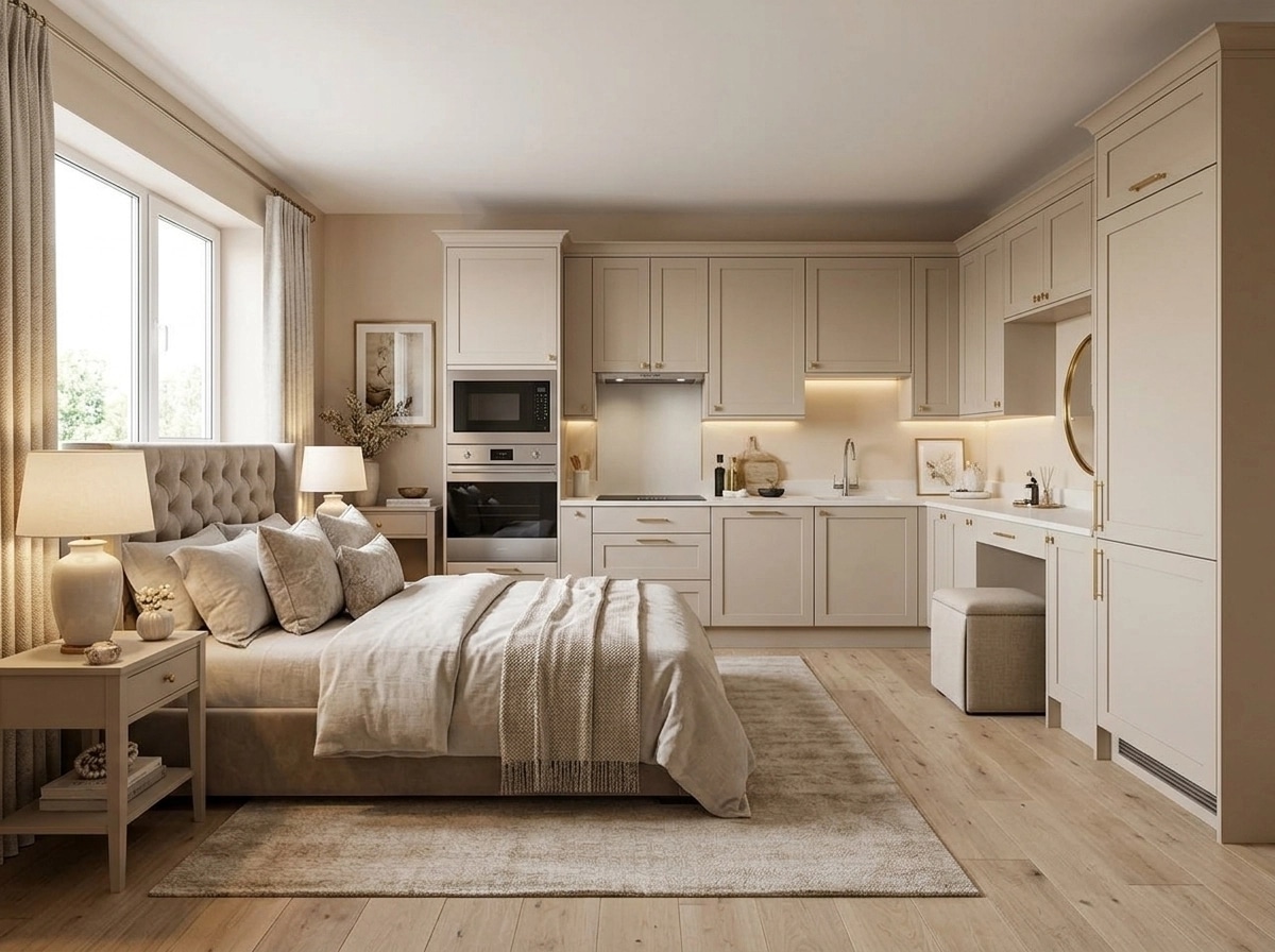 Interior design in Transitional style — Bedroom by GenRoom AI