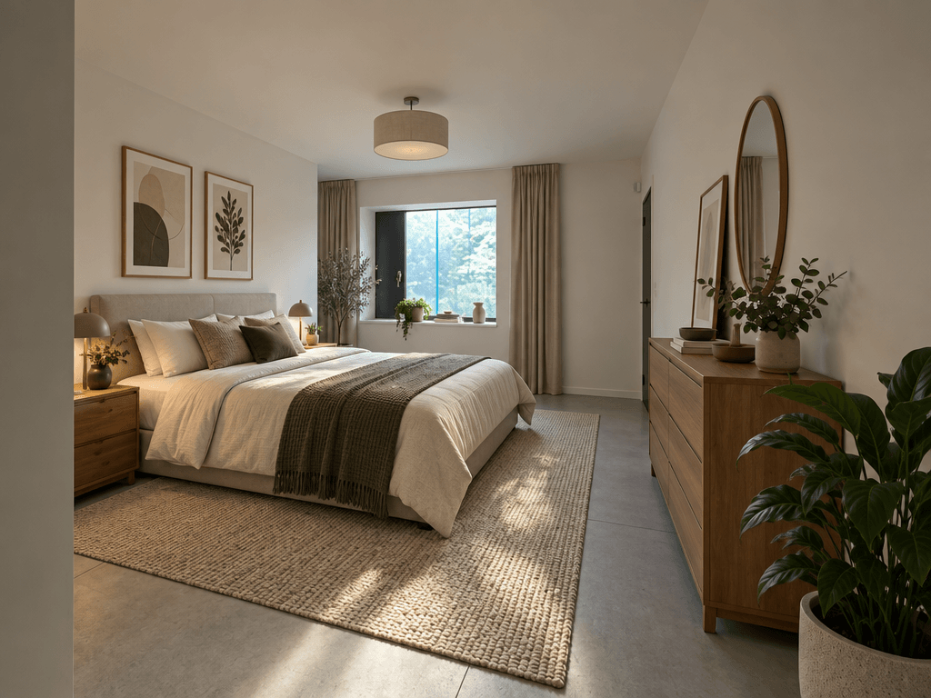 Contemporary Bedroom design — interior photo by GenRoom AI