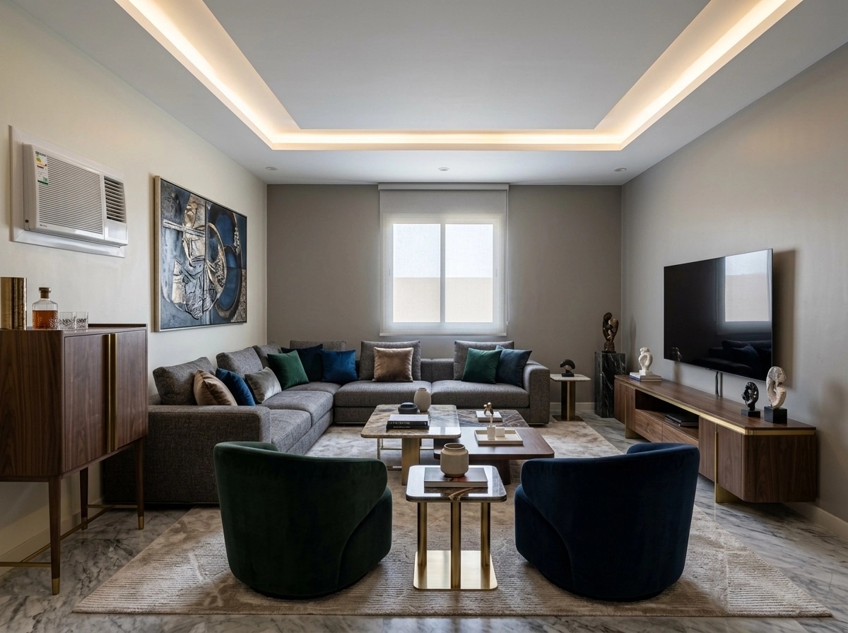 Interior design in Contemporary style — Living Room by GenRoom AI