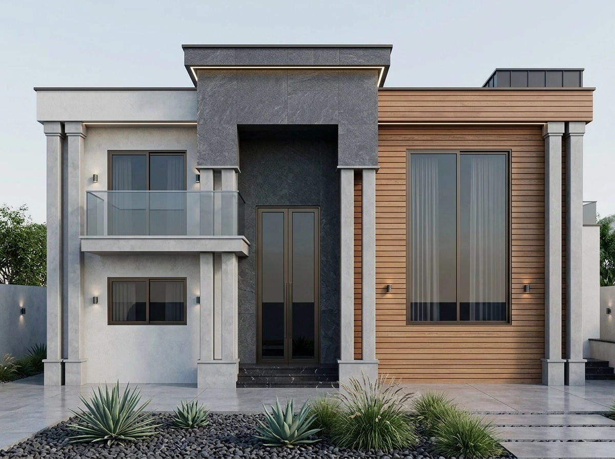 Contemporary Facade Facade design — facade photo by GenRoom AI