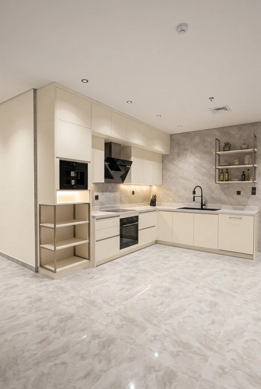 Kitchen interior in Contemporary style — photo by GenRoom AI
