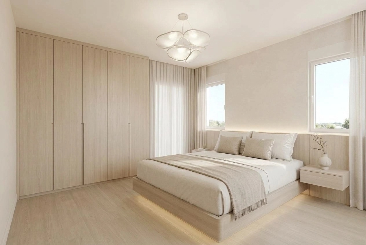 Minimalism Bedroom design — interior photo by GenRoom AI