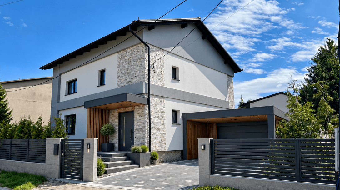Hi-Tech Facade Cephe design — facade photo by GenRoom AI